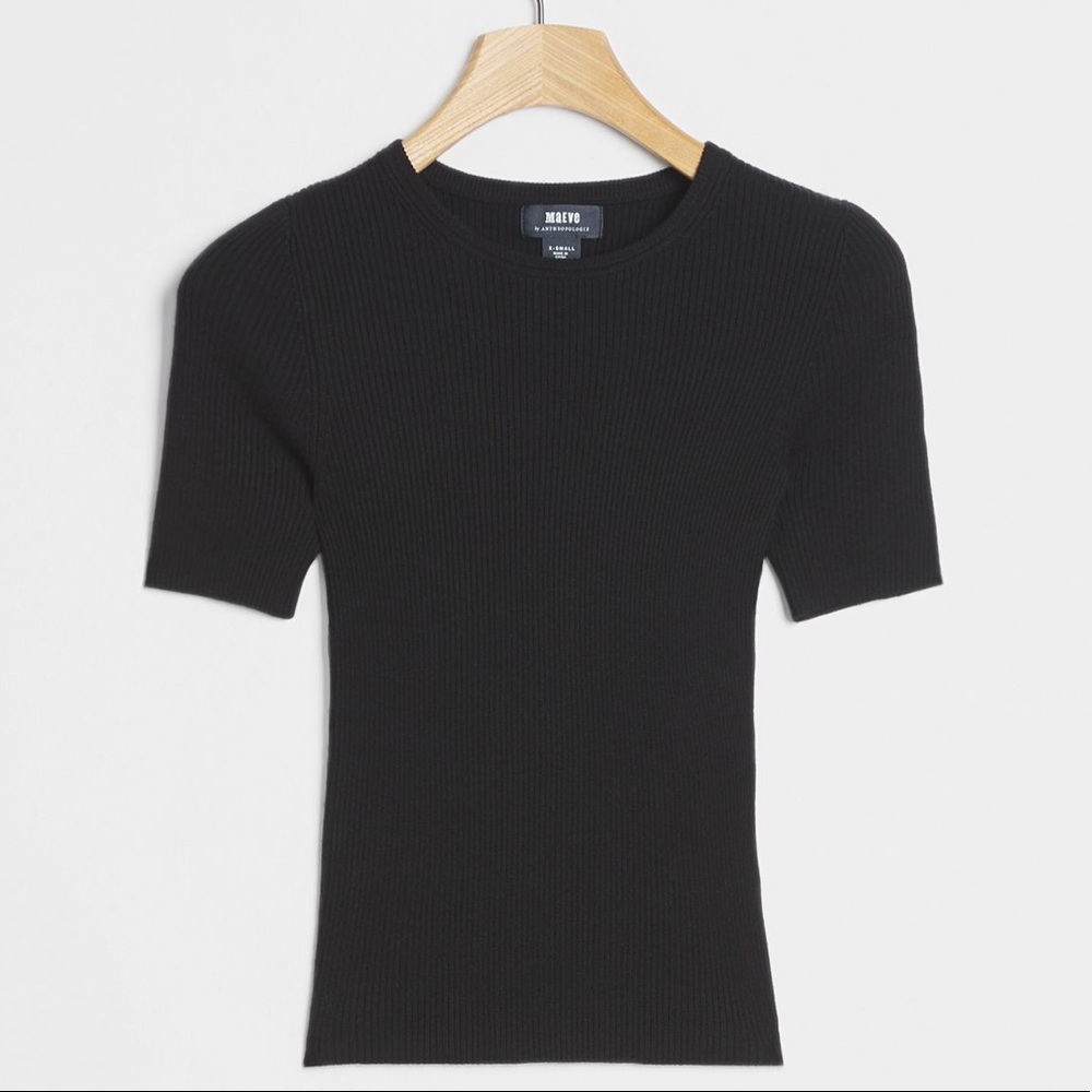 Anthropologie | Josefa Ribbed Tee | Size XS - Picture 5 of 8